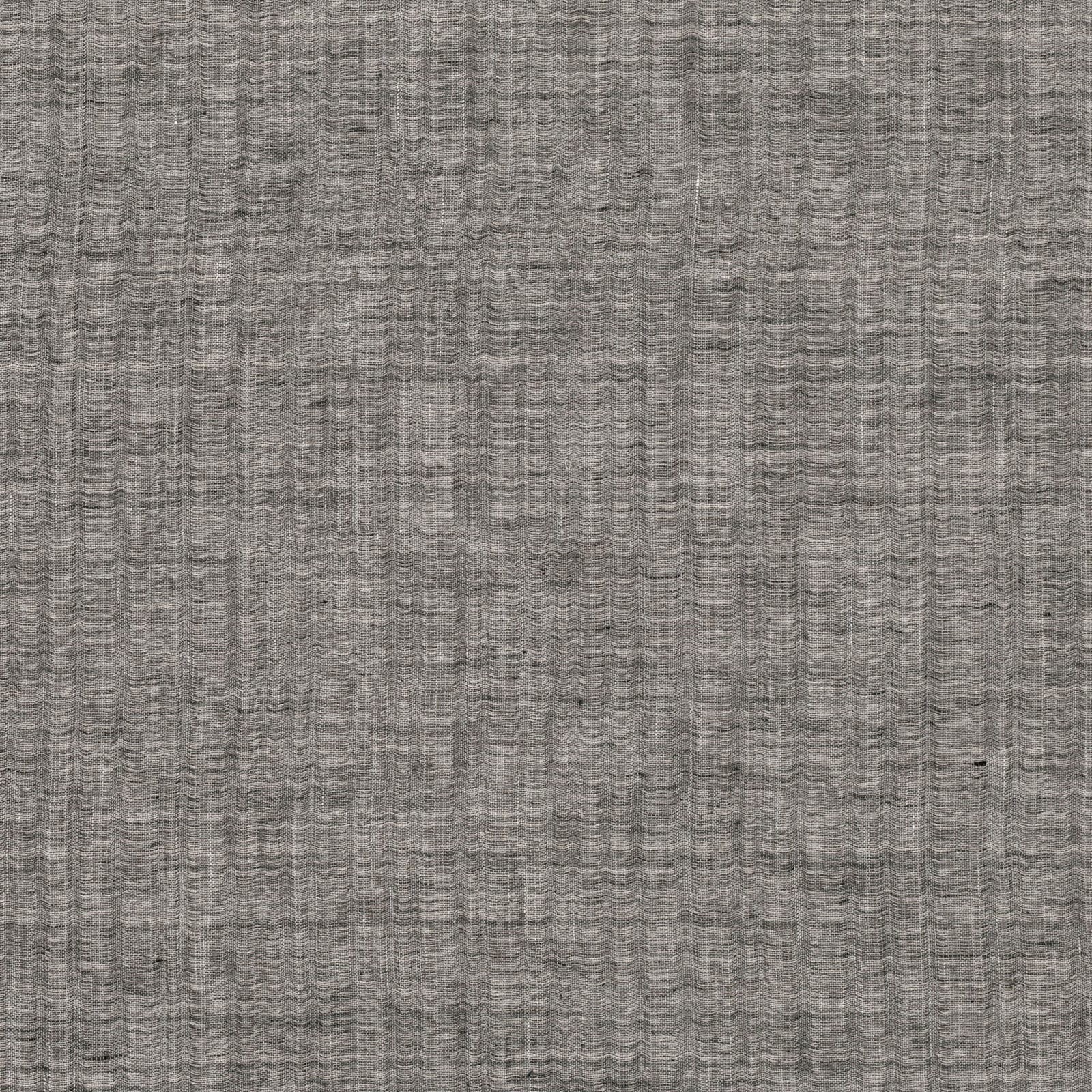 Cool gunmetal-grey sheer with fine irregular striations and a softly slubbed surface