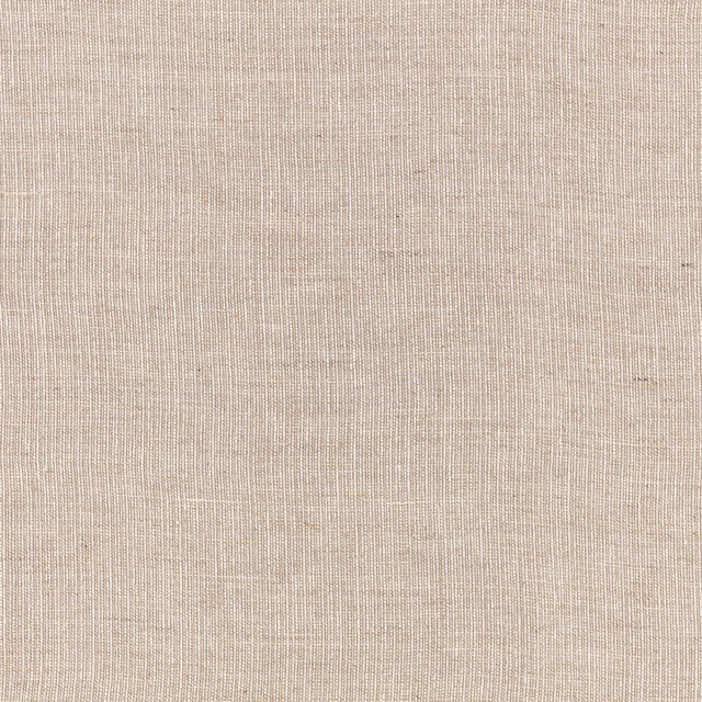 Warm oatmeal-beige sheer with fine vertical lines and delicate horizontal slubs