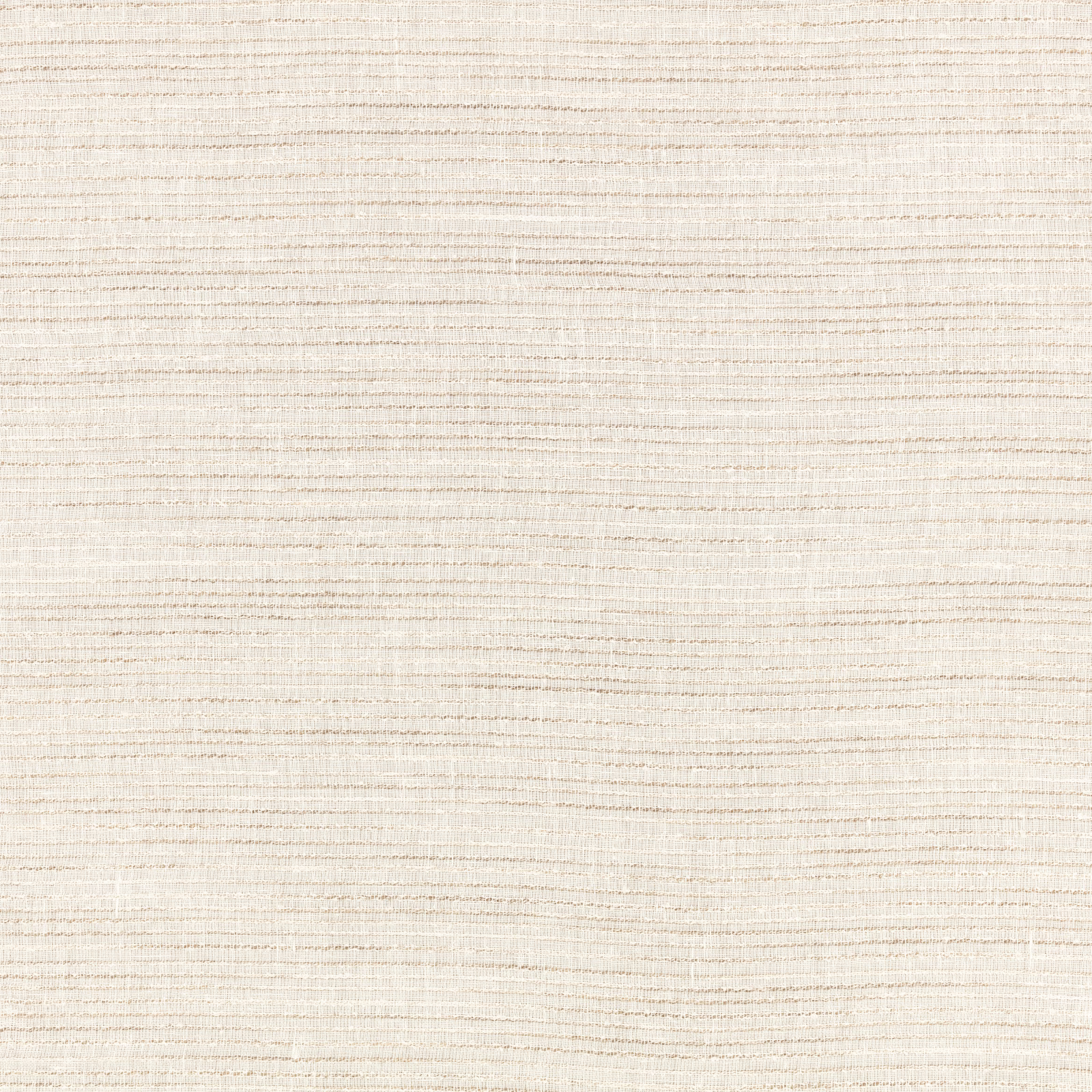 Warm ivory sheer with fine beige horizontal slubs and a softly translucent weave