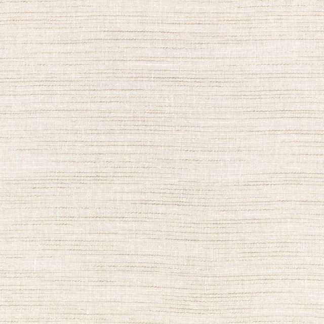 Warm ivory sheer with fine beige horizontal slubs and a softly translucent weave