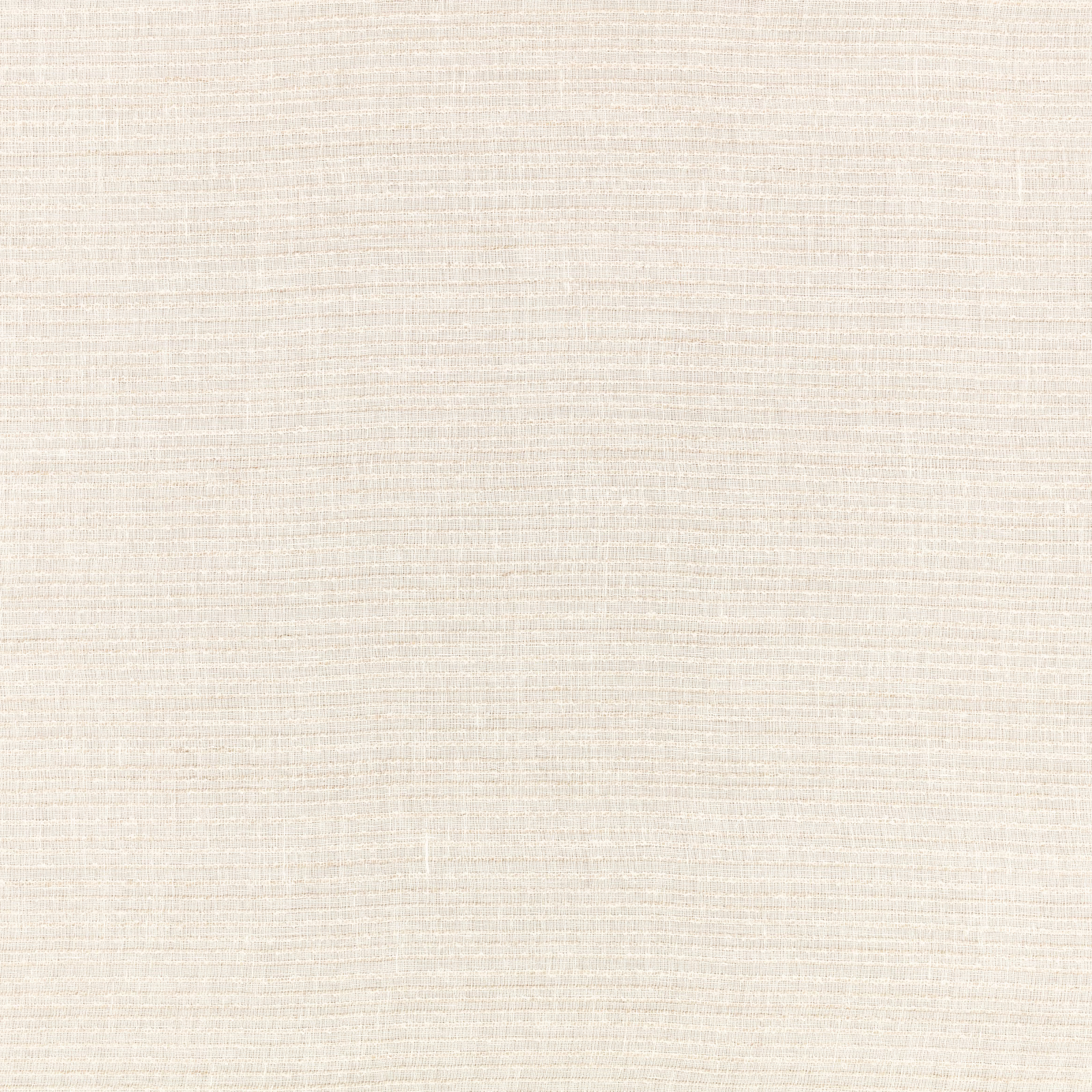 Warm ivory sheer with delicate horizontal striations and a fine woven texture