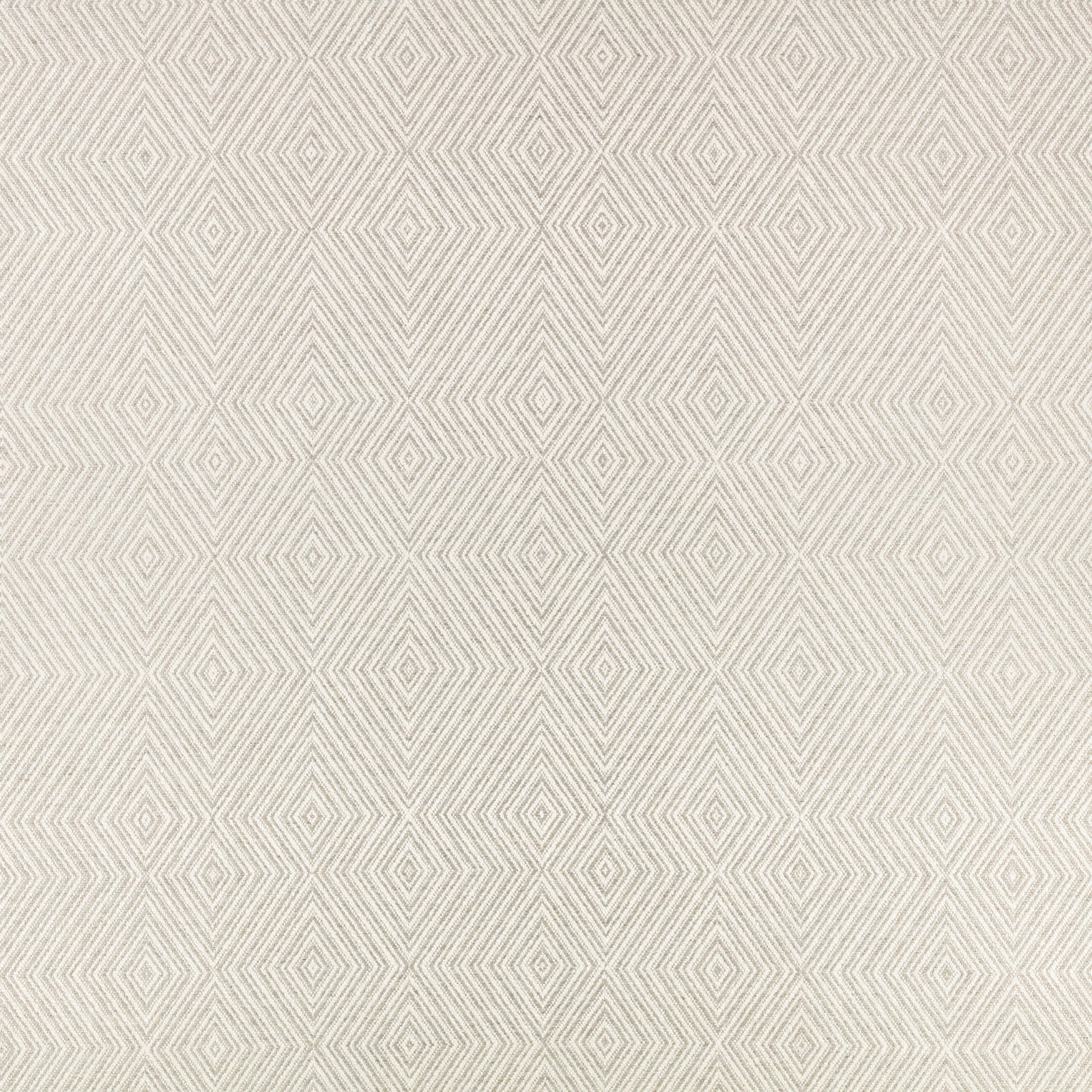Pale silver-grey fabric with a fine repeating pattern of nested geometric diamond lines