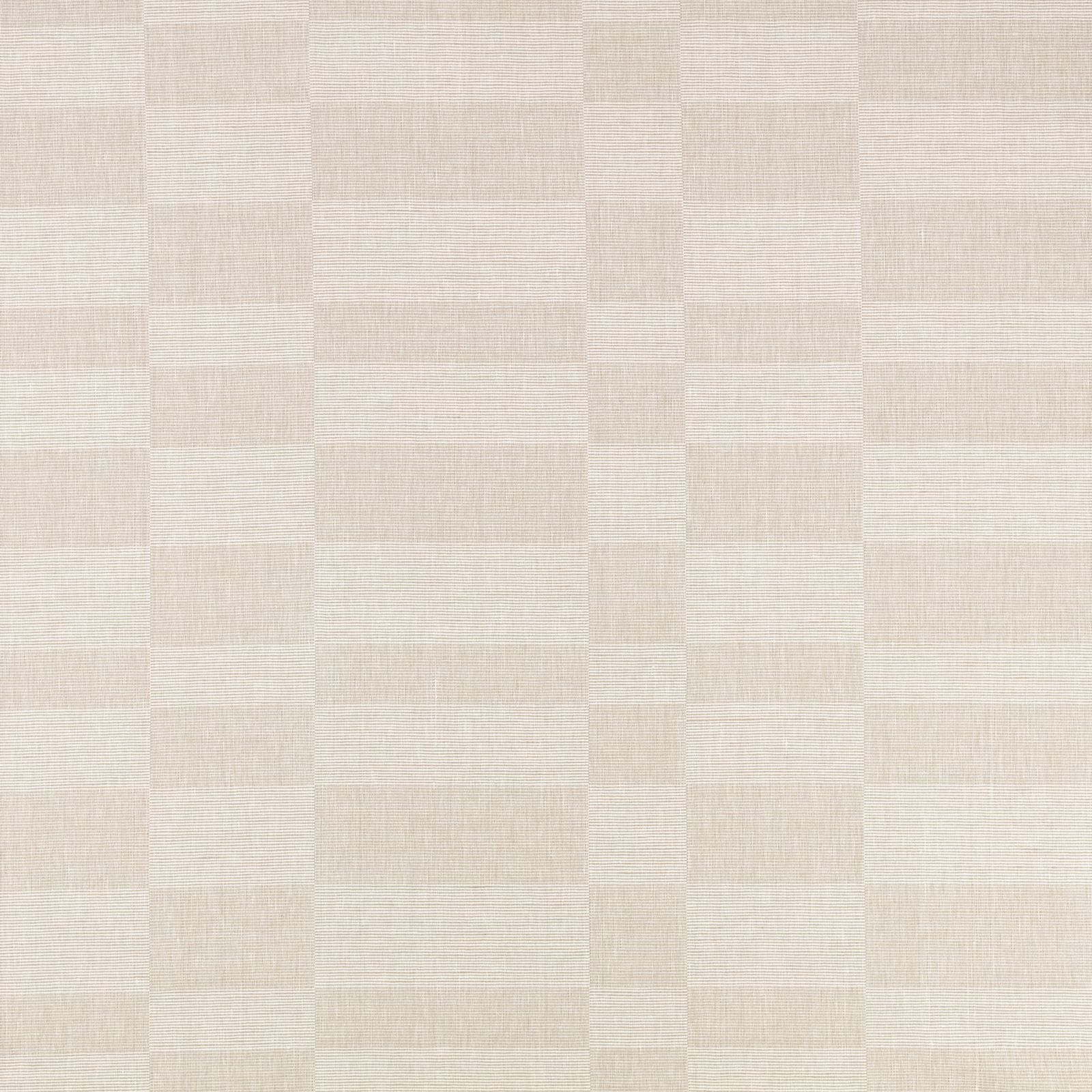 Pale natural woven fabric with soft tonal rectangular checks and fine crosshatch texture