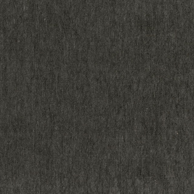 Deep charcoal grey woven textile with subtle vertical slubs and soft tonal flecks