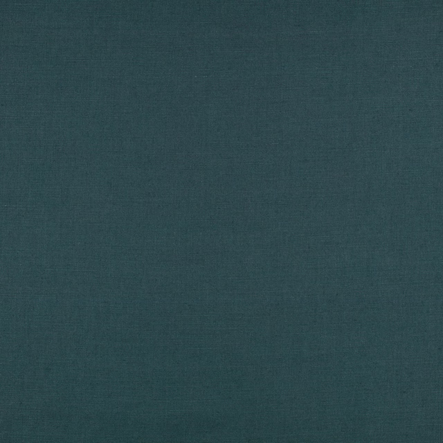 Deep blue-teal plain-weave fabric with subtle tonal texture and a matte finish