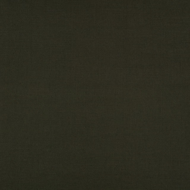 Deep olive-charcoal plain weave with fine tonal texture and subtle crosshatching