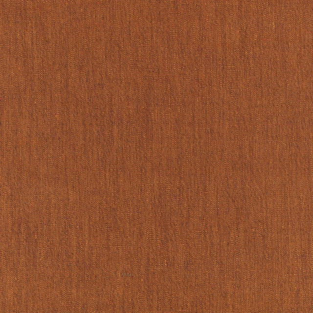 Burnt orange plain weave with fine vertical slubs and softly varied depth