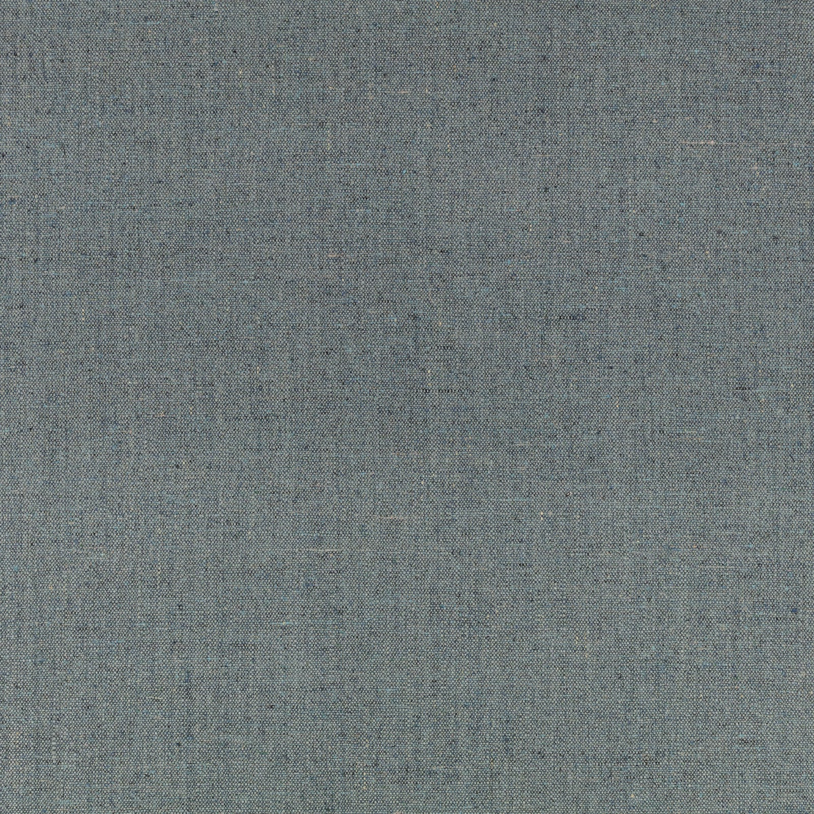 Close-up of muted blue-grey plain weave with fine flecked textile texture