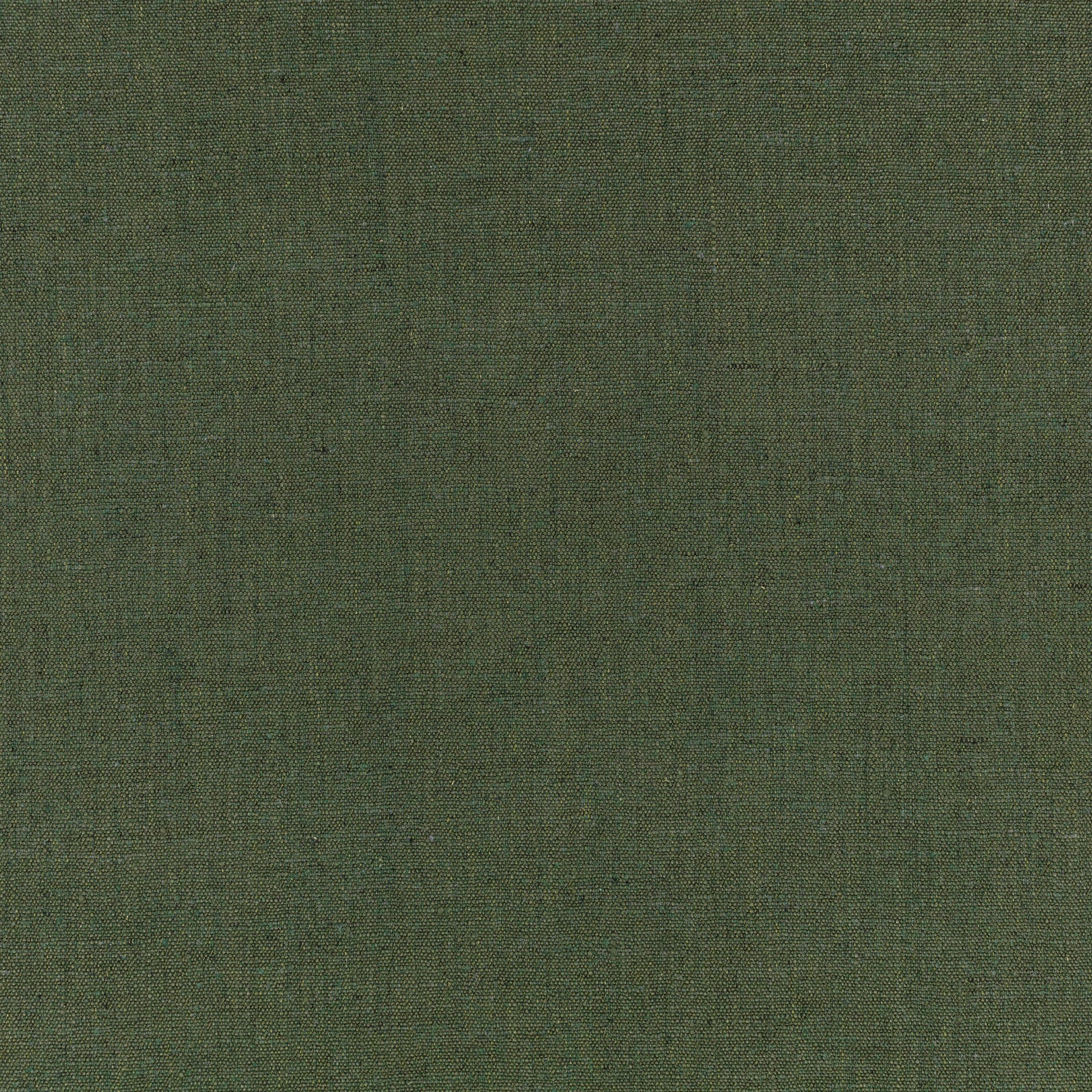 Close-up of M649 Verde showing muted moss-green plain weave with fine tonal texture
