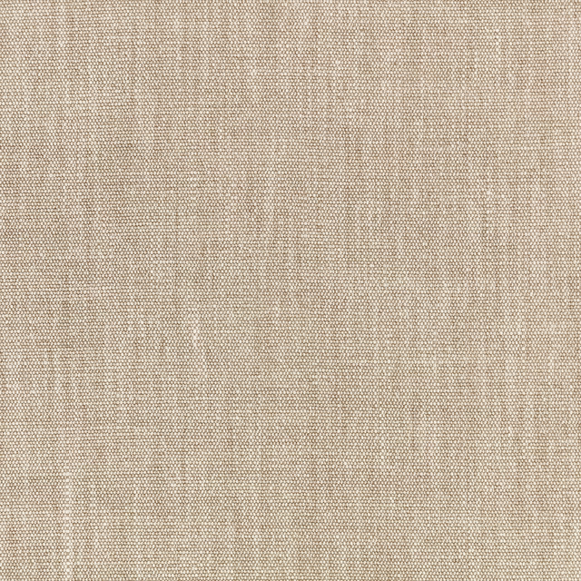Warm greige plain weave with fine flecks and subtle vertical tonal variation