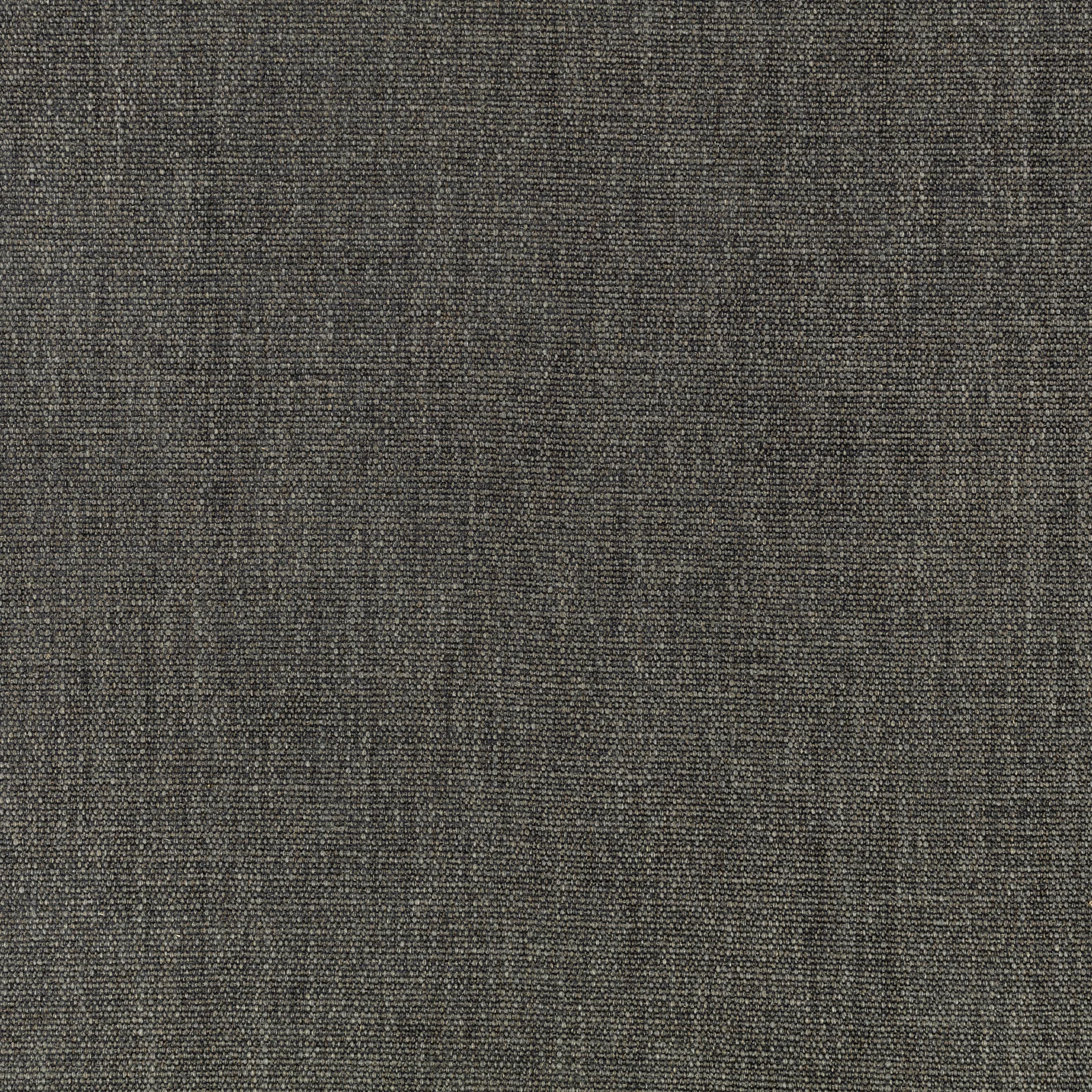 Deep charcoal-grey plain weave with fine flecked threads and subtle mottled texture