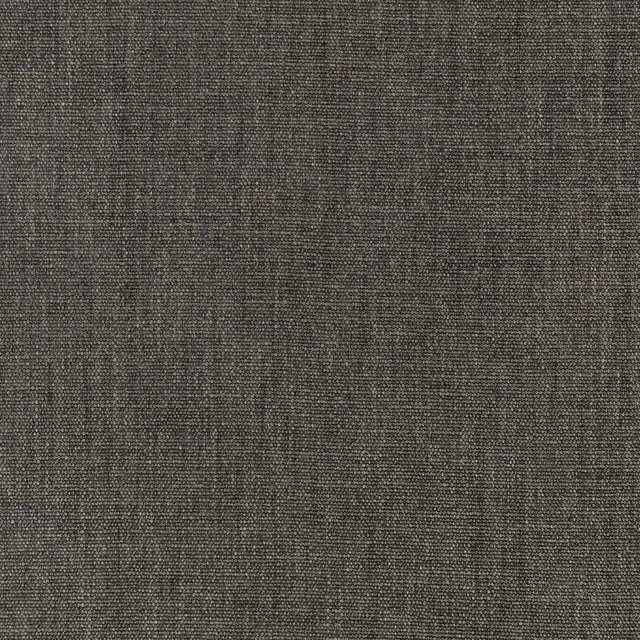 Deep charcoal-grey plain weave with fine flecked threads and subtle mottled texture