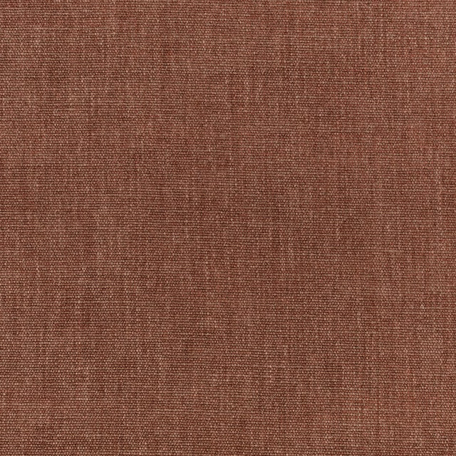 Warm sienna-brown plain weave with fine texture and subtle tonal variation