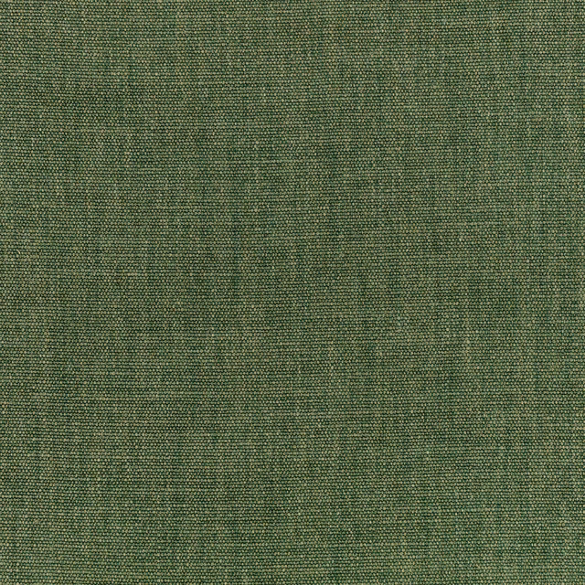 Close view of deep verdant green plain weave with fine tonal flecks