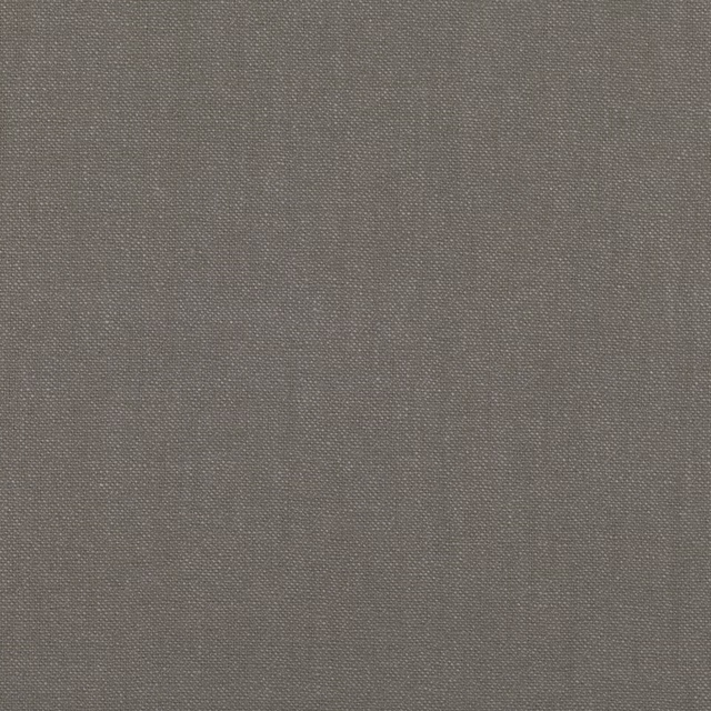 Close-up of taupe-grey Mode Driftwood with a fine, subtly varied plain weave.