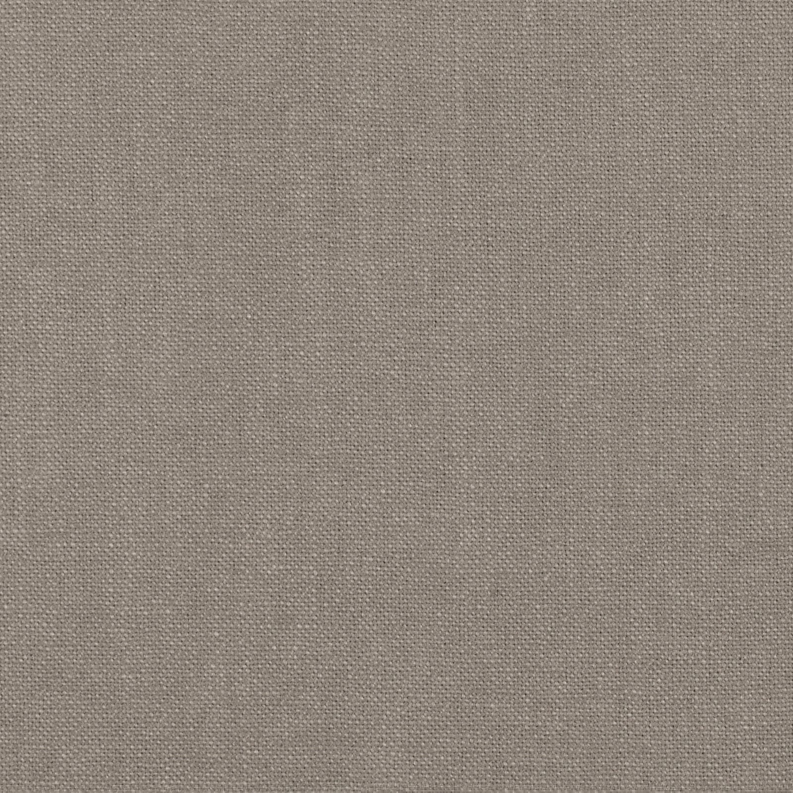 Close-up of warm fossil taupe fabric with a fine, softly mottled plain weave