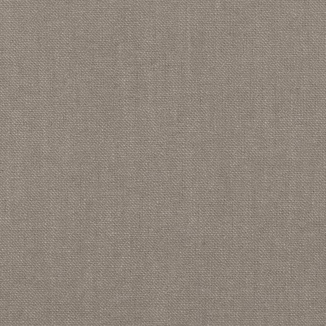 Close-up of warm fossil taupe fabric with a fine, softly mottled plain weave