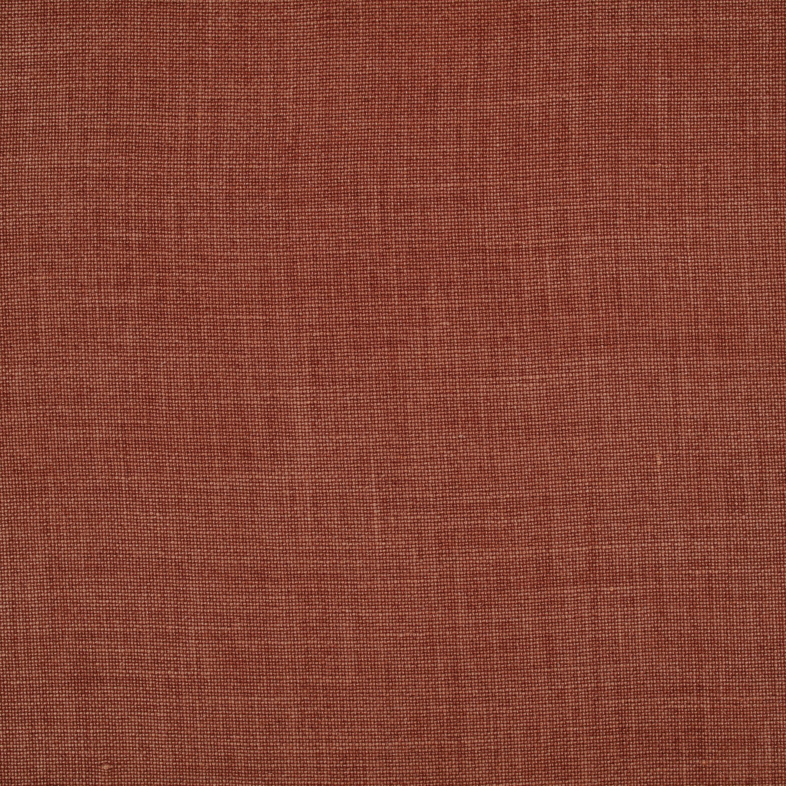 Warm carnelian terracotta textile with a fine, subtly irregular plain weave