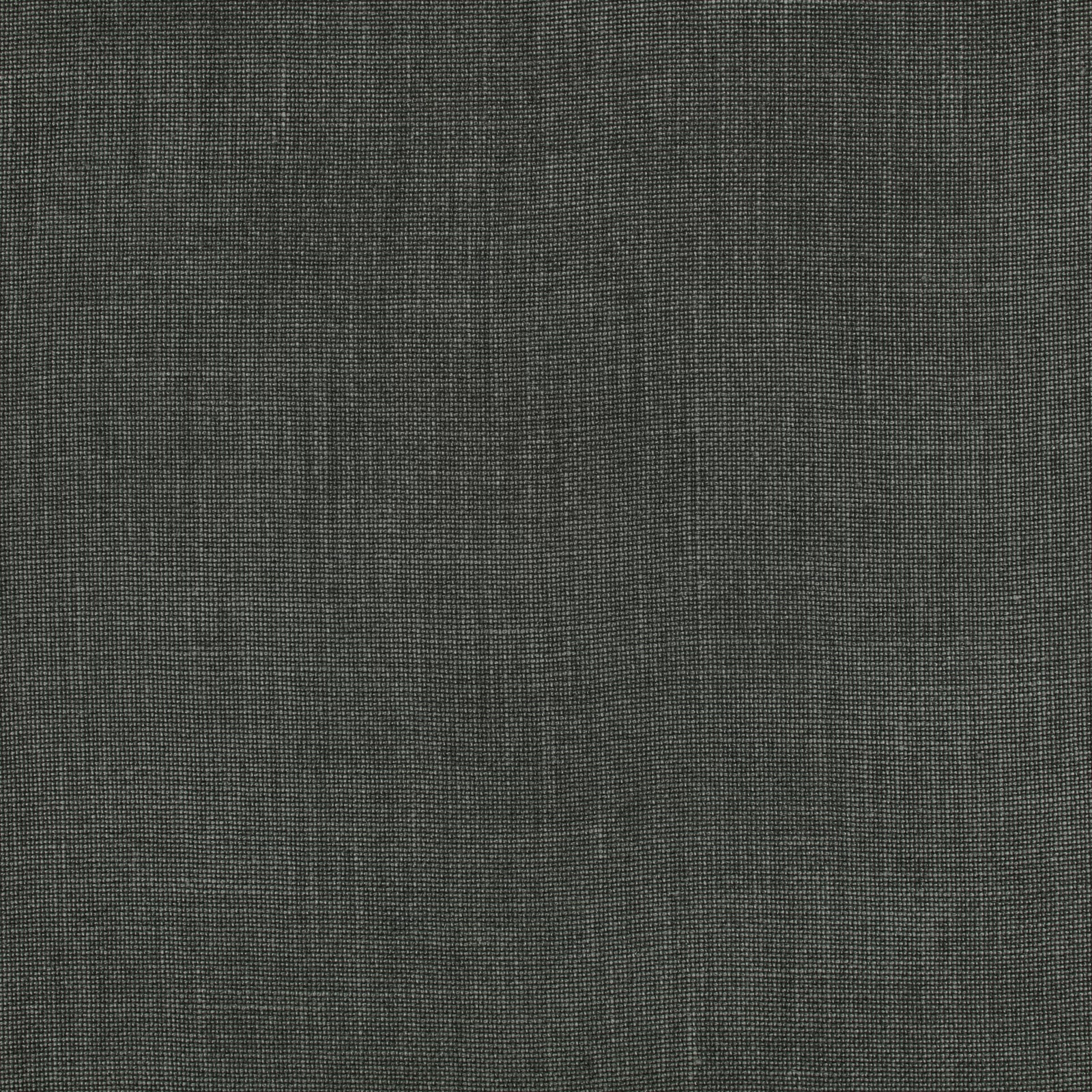 Deep olive-grey plain weave textile with fine gridded texture and subtle tonal variation