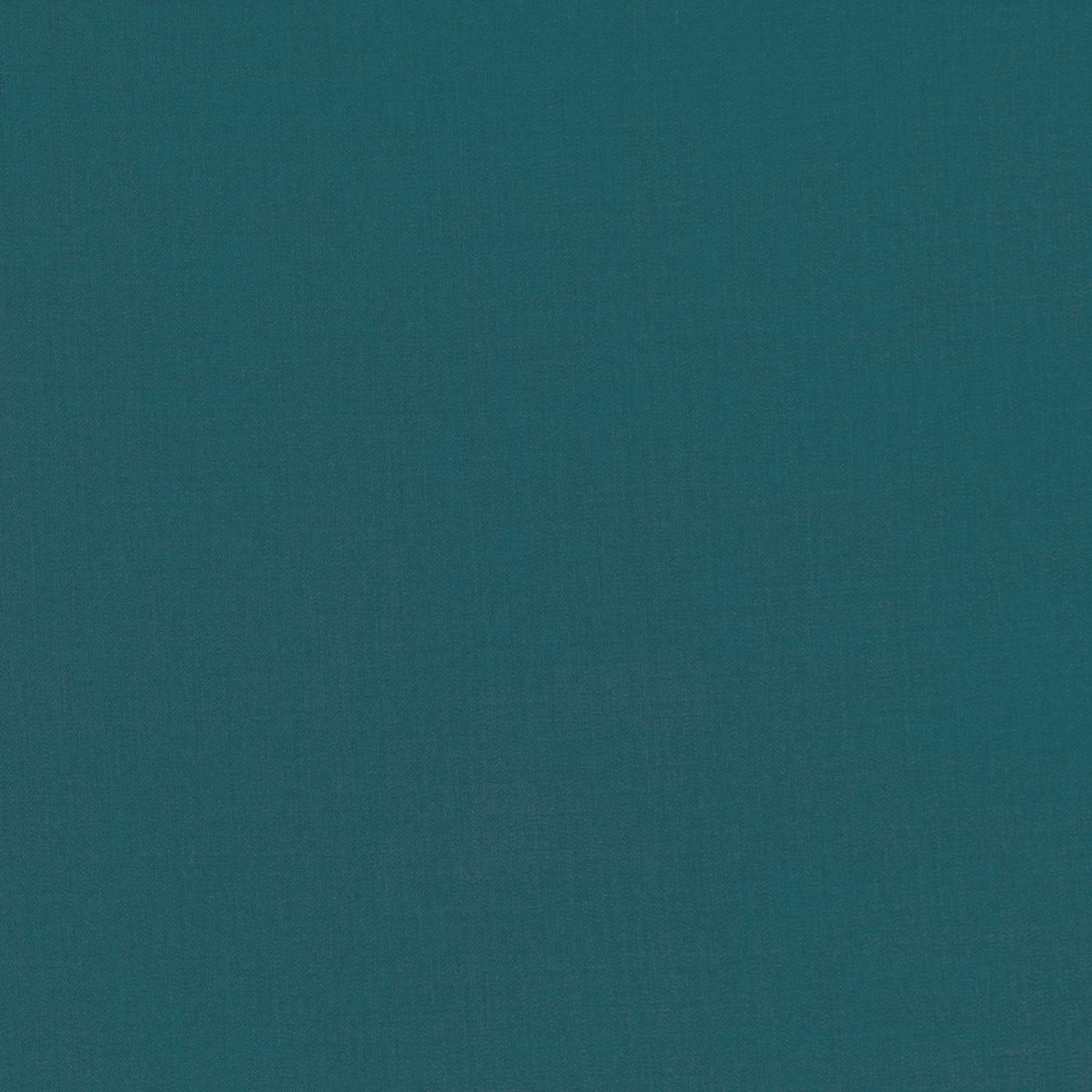 Close-up of deep peacock teal fabric with a subtle fine plain weave