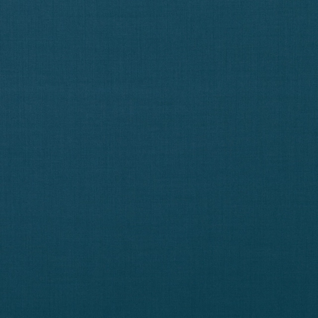 Deep blue-teal plain weave with fine tonal texture and a softly matt surface