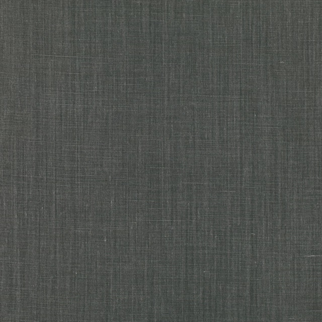 Close-up of deep charcoal-grey fabric with a fine crosshatch woven texture
