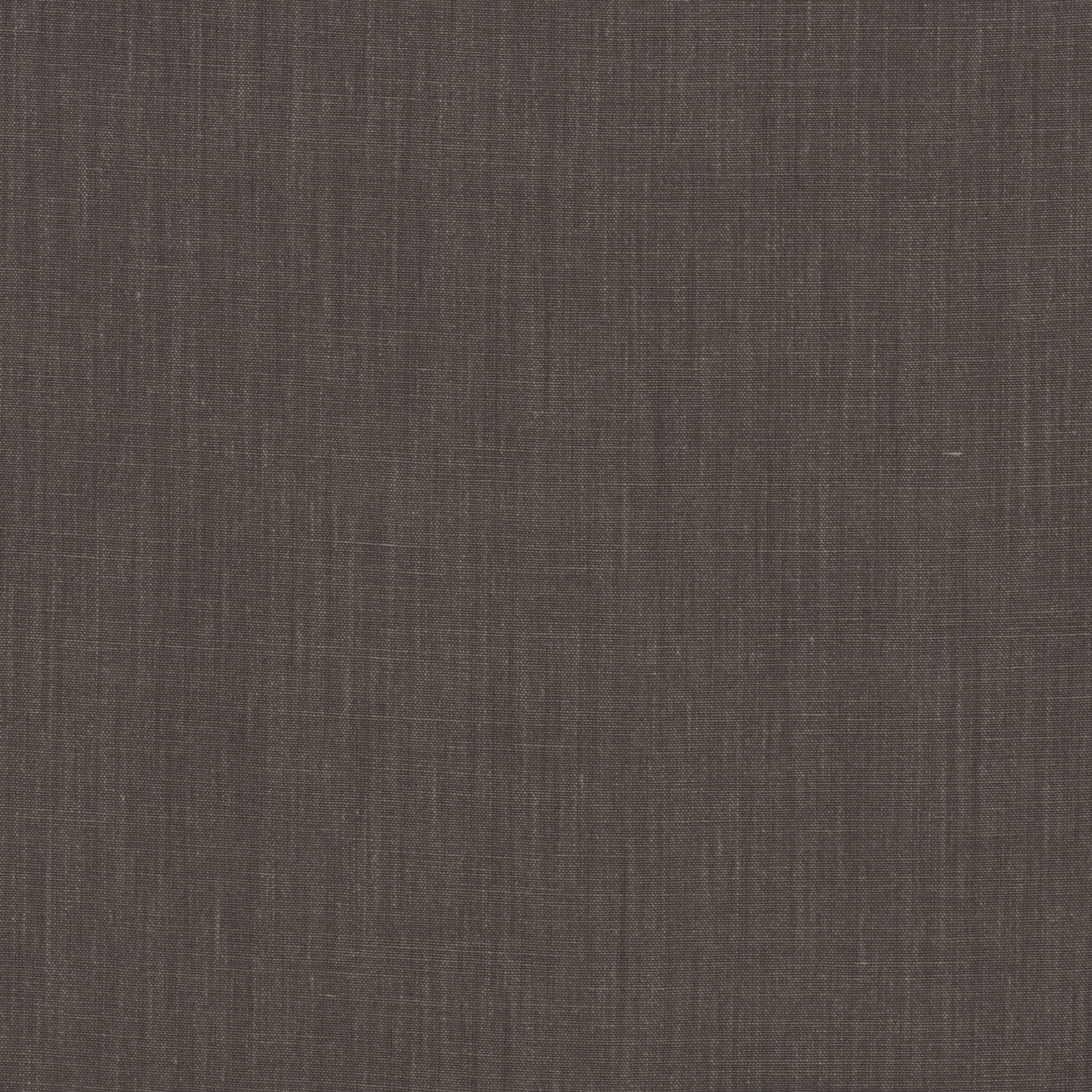 Close-up of dark brown-grey Vintage Gunmetal fabric with a fine crosswise woven texture