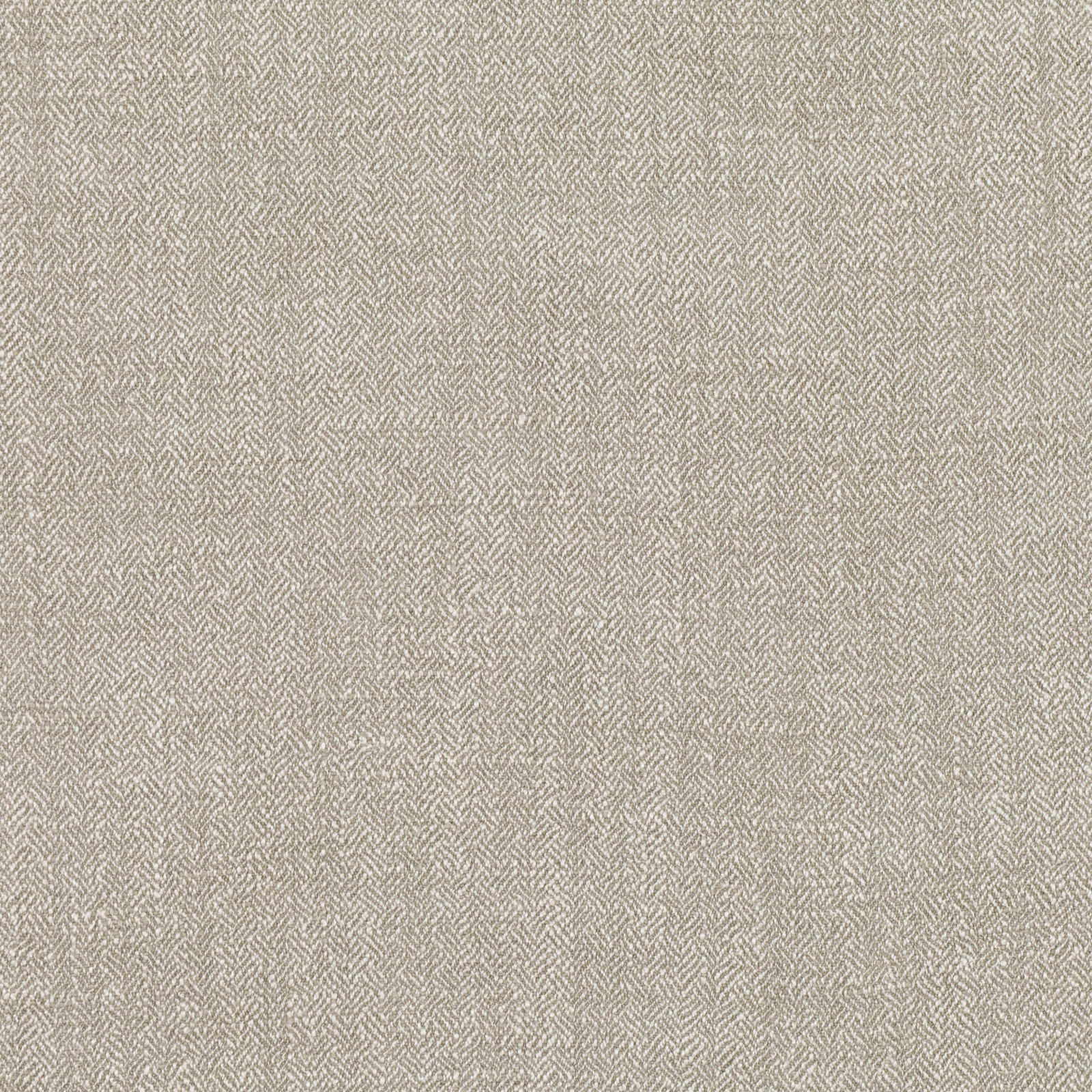 Close-up of cool cement-grey textile with a fine, pale herringbone weave