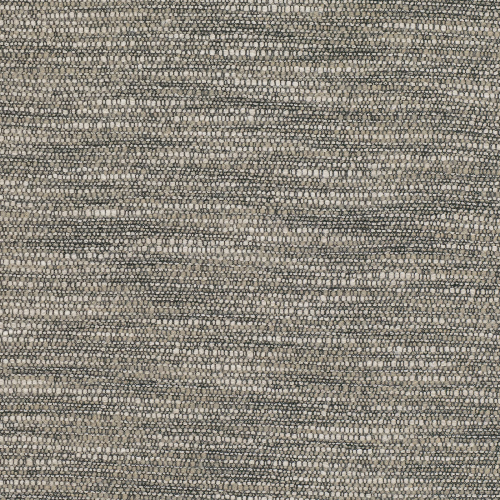 Close-up of cool cement-grey fabric with nubby horizontal woven texture