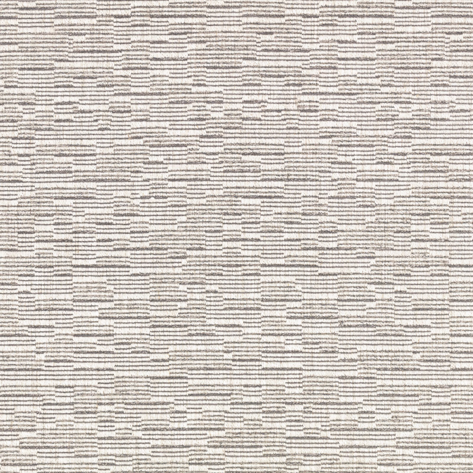 Cream-grey woven textile with broken horizontal strié lines and subtle texture