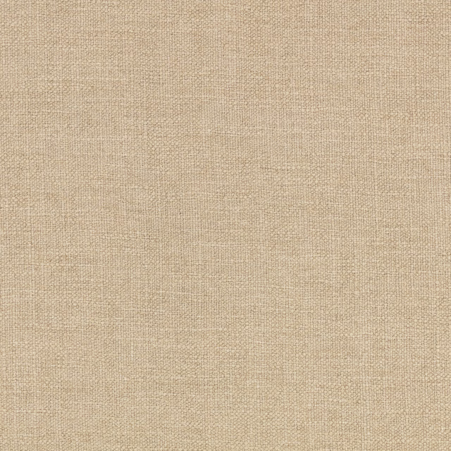 Close view of warm oat-beige fabric with a fine, softly mottled woven grid