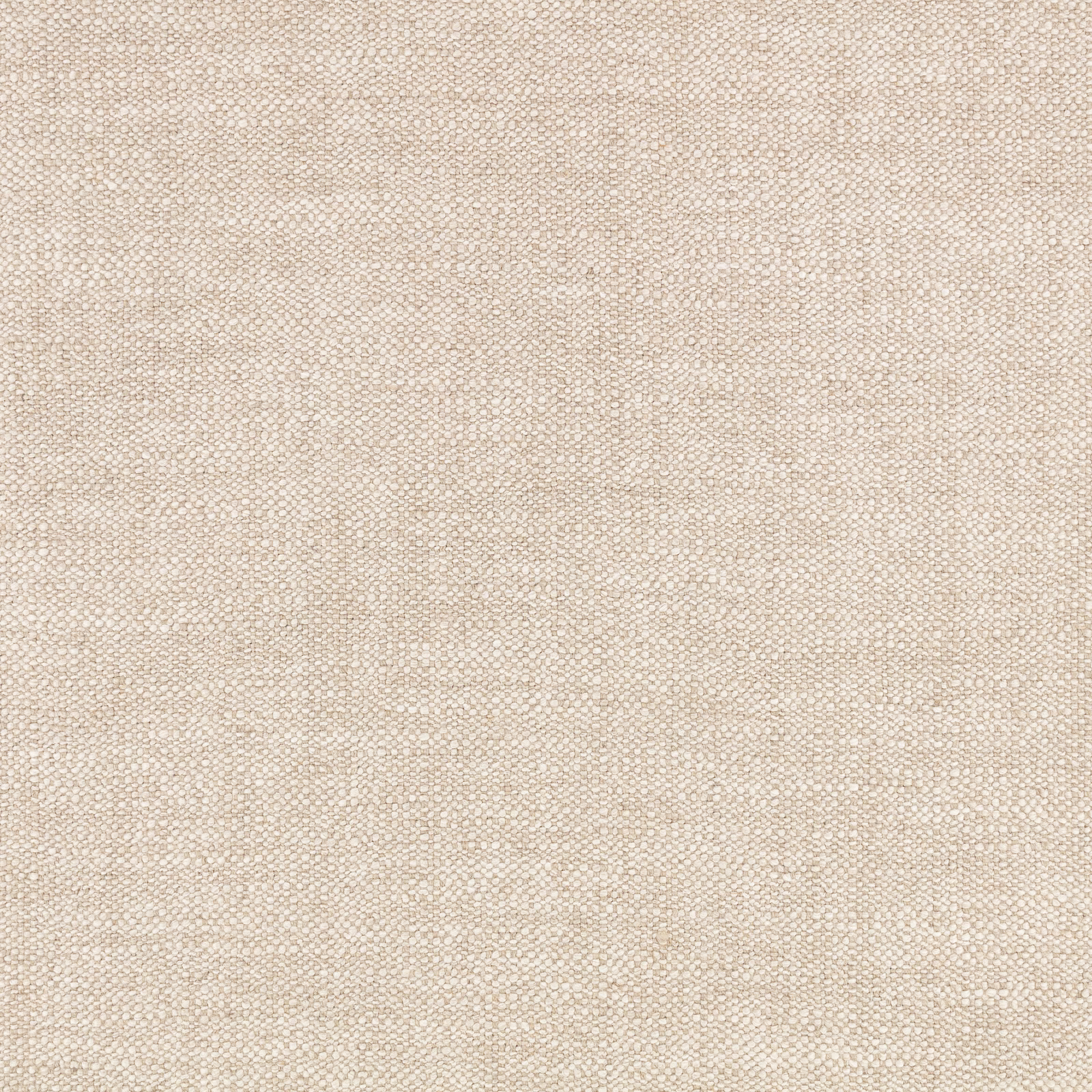 Warm natural beige fabric with fine flecked plain weave and subtle tactile texture