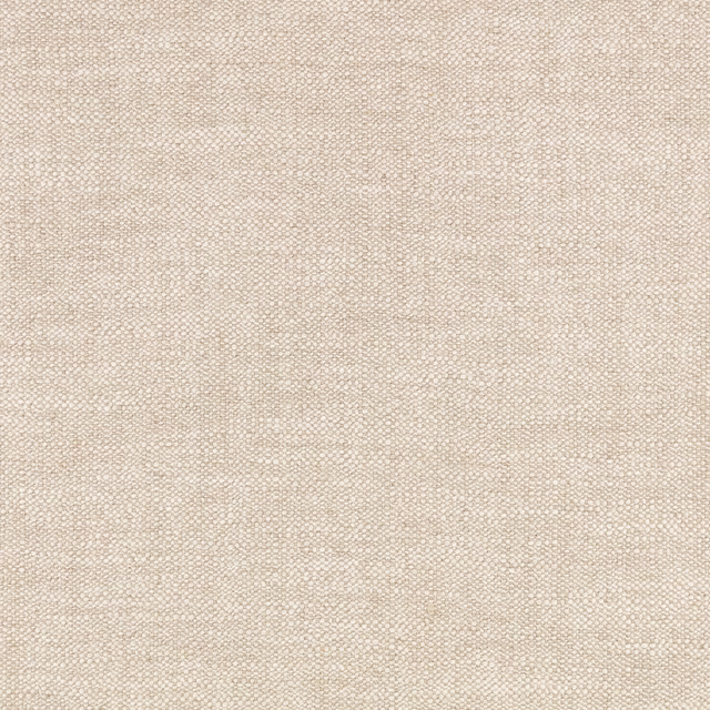 Warm natural beige fabric with fine flecked plain weave and subtle tactile texture