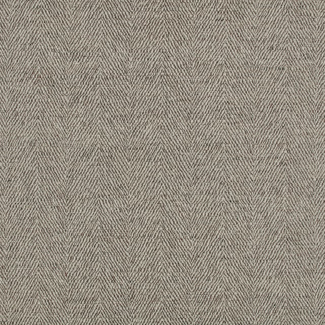 Warm chestnut-taupe woven fabric with fine vertical herringbone chevrons