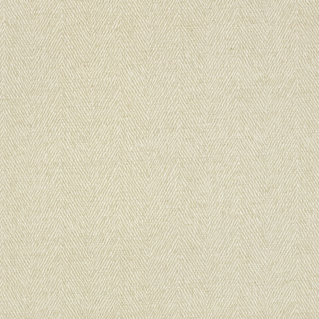 Pale natural beige fabric with fine vertical chevron weave and softly textured surface