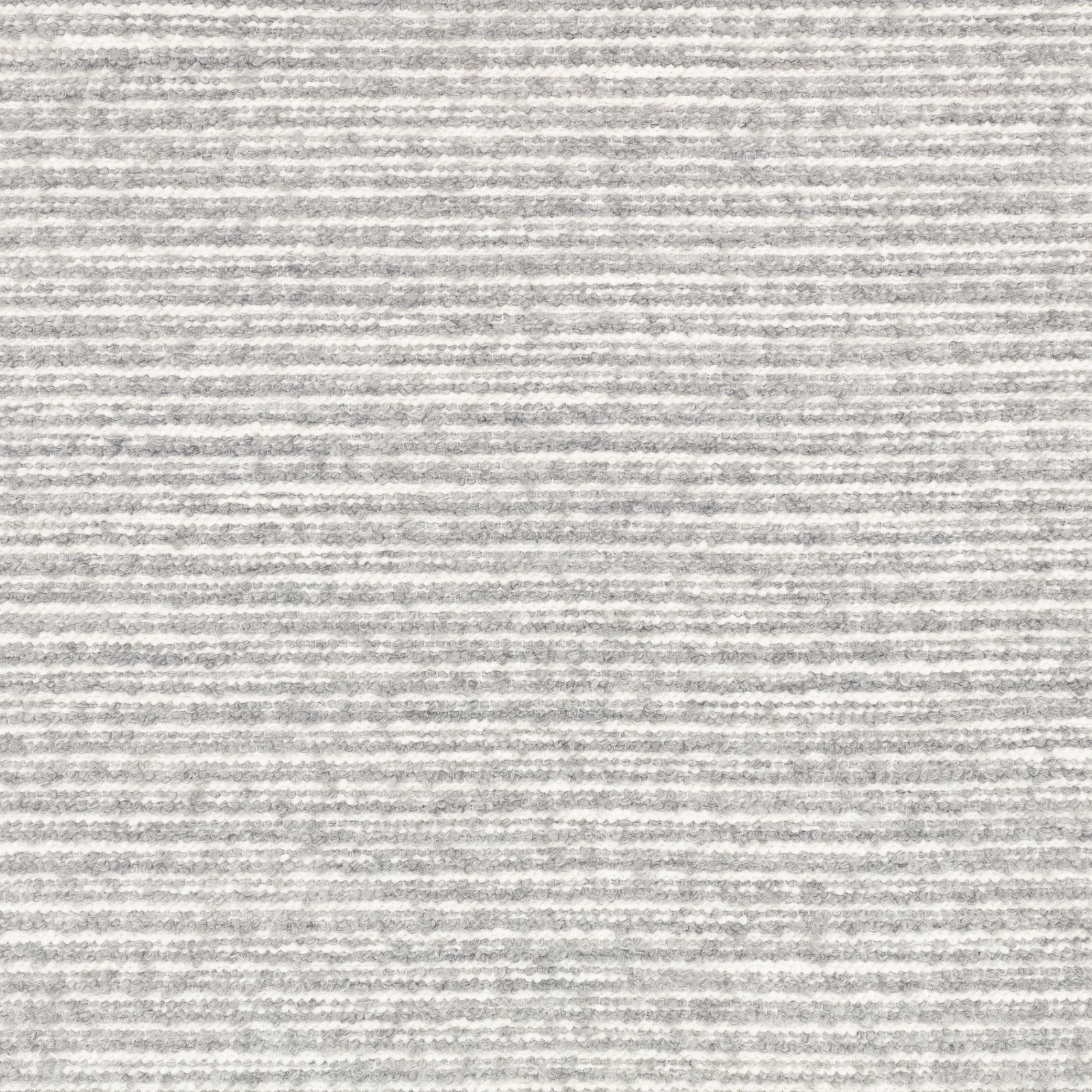 Pale dove-grey woven swatch with fine, irregular horizontal striations