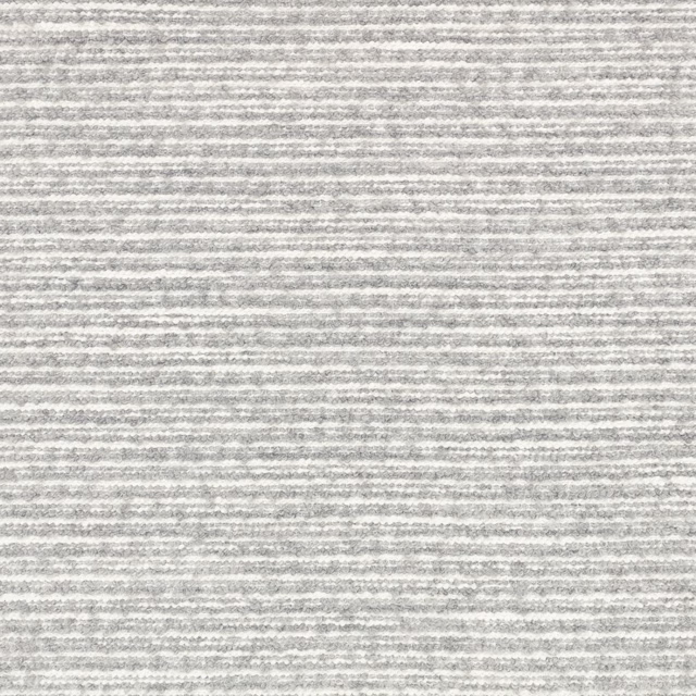 Pale dove-grey woven swatch with fine, irregular horizontal striations