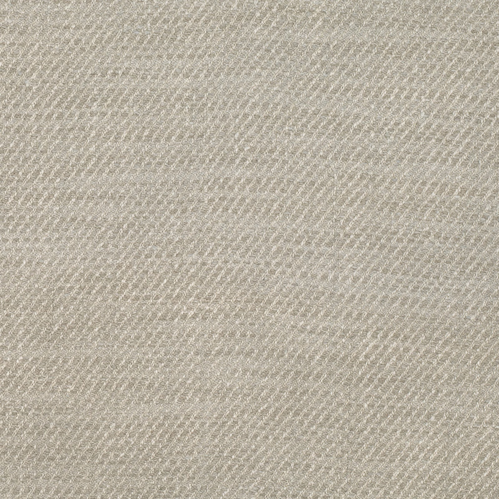 Close view of cool cement-grey textile with a fine diagonal woven texture