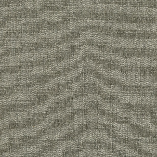Close-up of muted moss-olive fabric with a fine, softly flecked woven texture