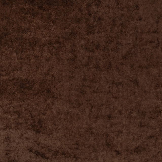 Deep sienna-brown velvet with mottled plush pile and subtle rust-toned shading
