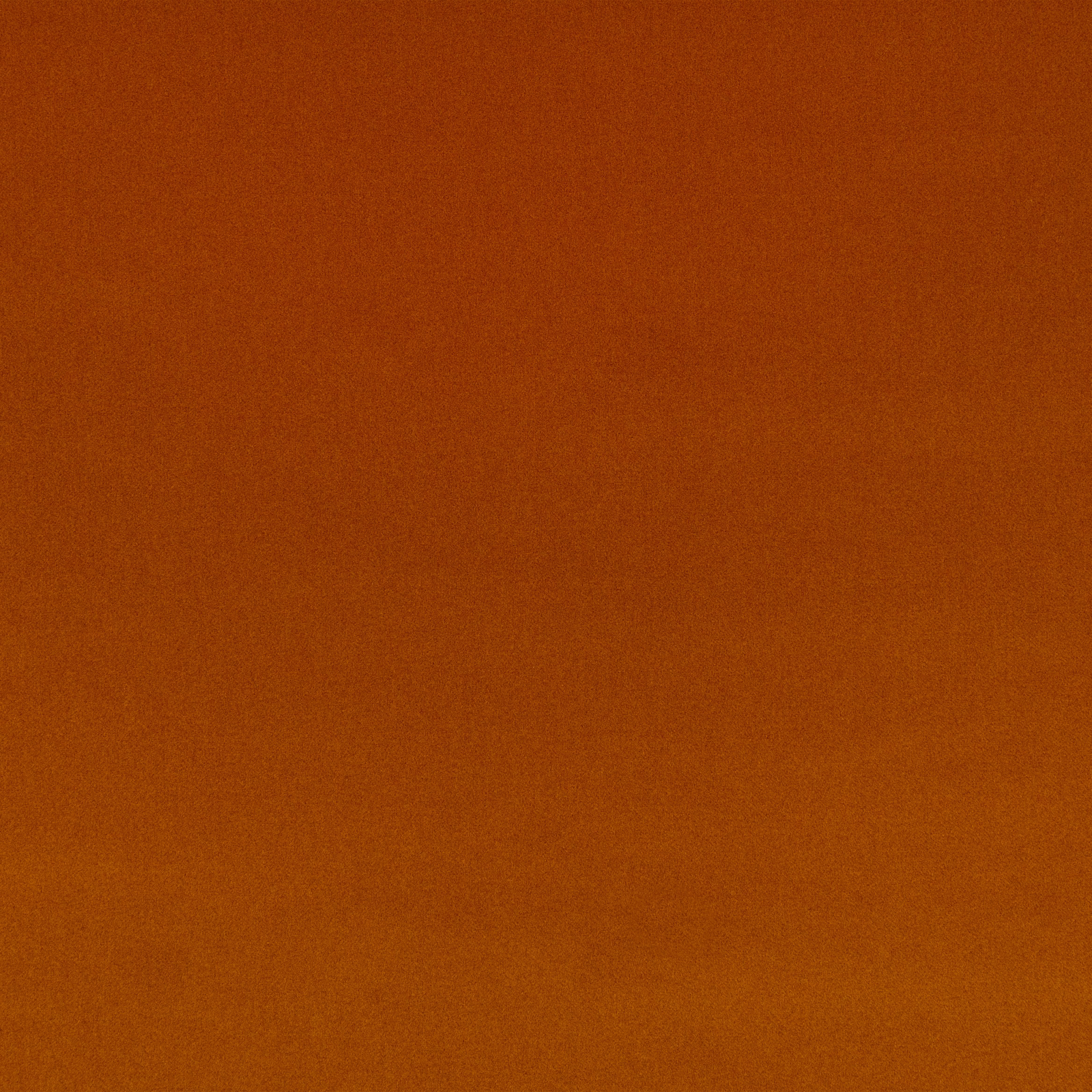 Deep burnt orange velvet swatch with a soft, subtly directional nap
