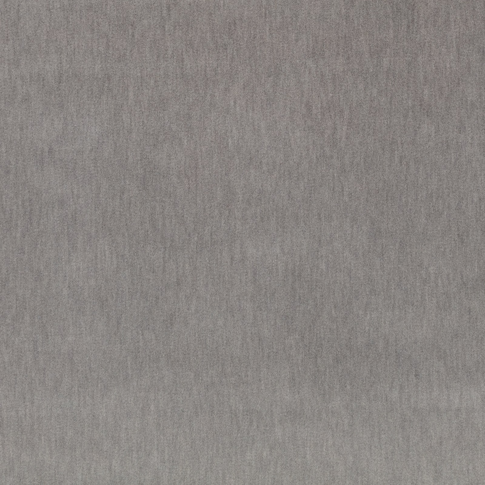 Smoky mid-grey velvet swatch with subtle vertical nap variation and soft sheen