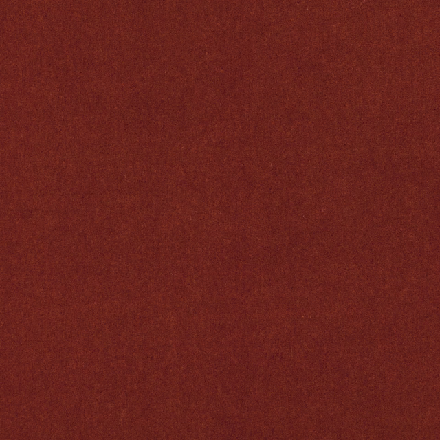 Deep burnt sienna velvet swatch with a softly brushed, subtly uneven pile