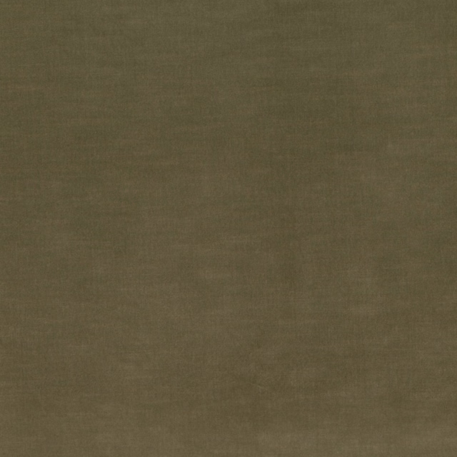 Muted olive-brown velvet with subtle horizontal nap shading across the swatch