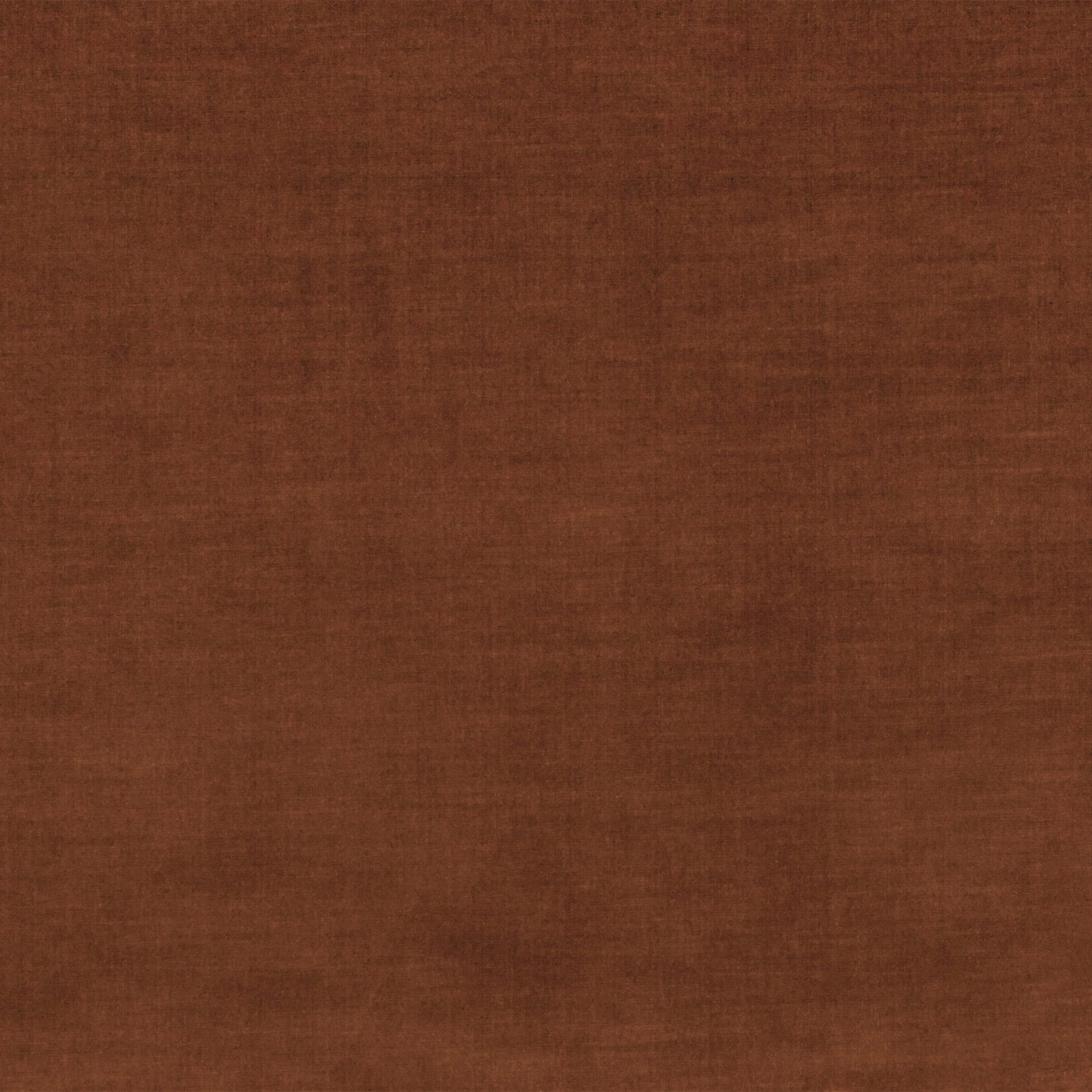Warm sienna-brown velvet swatch with a softly brushed, subtly shaded pile