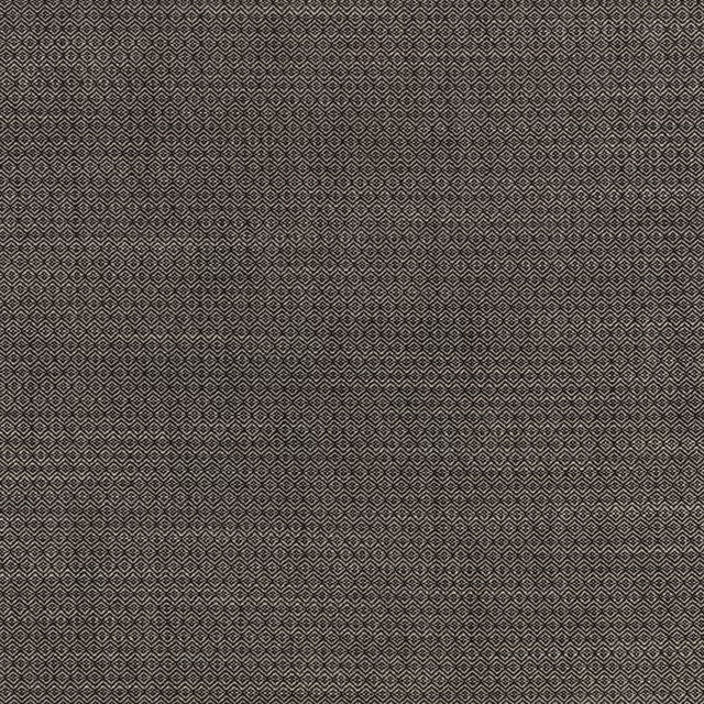 Close view of dark gunmetal-grey textile with a tightly woven miniature diamond lattice