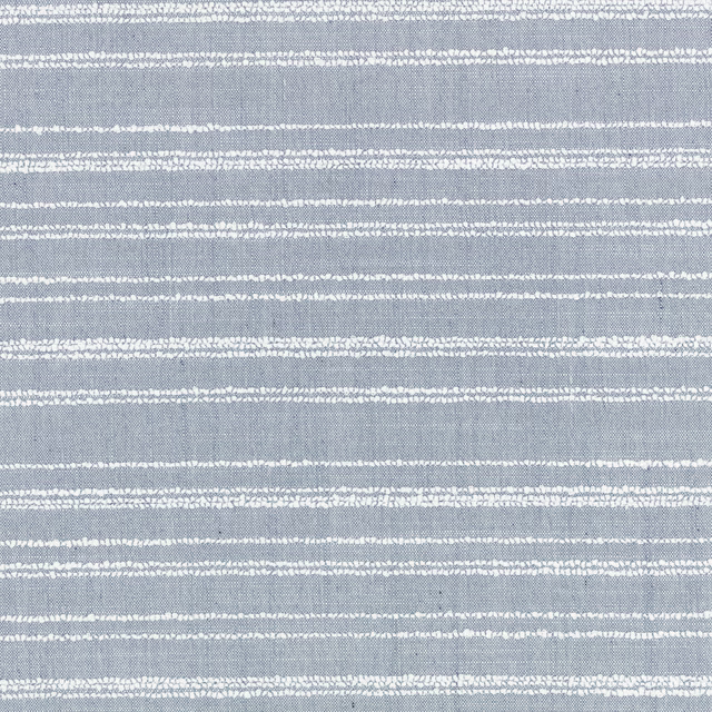 Cool dove-grey woven fabric with irregular white horizontal striations