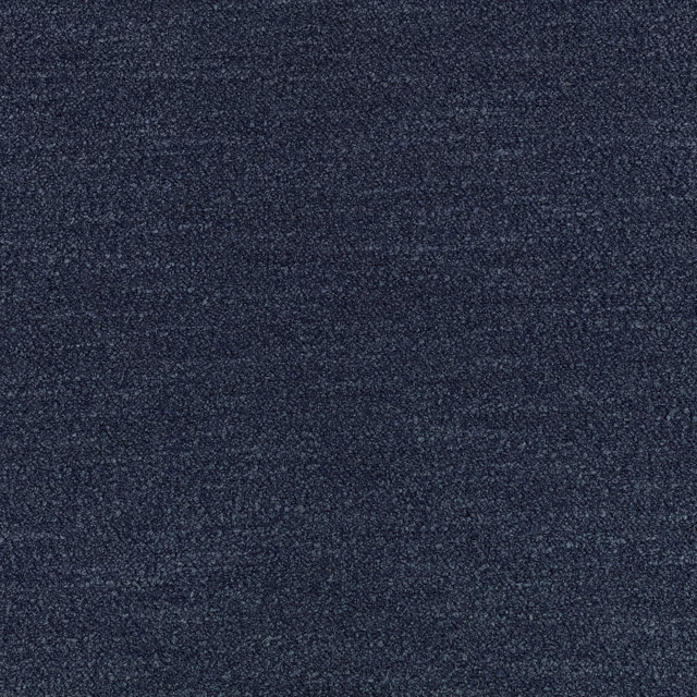 Deep indigo textile with fine mottled weave and subtle horizontal tonal bands