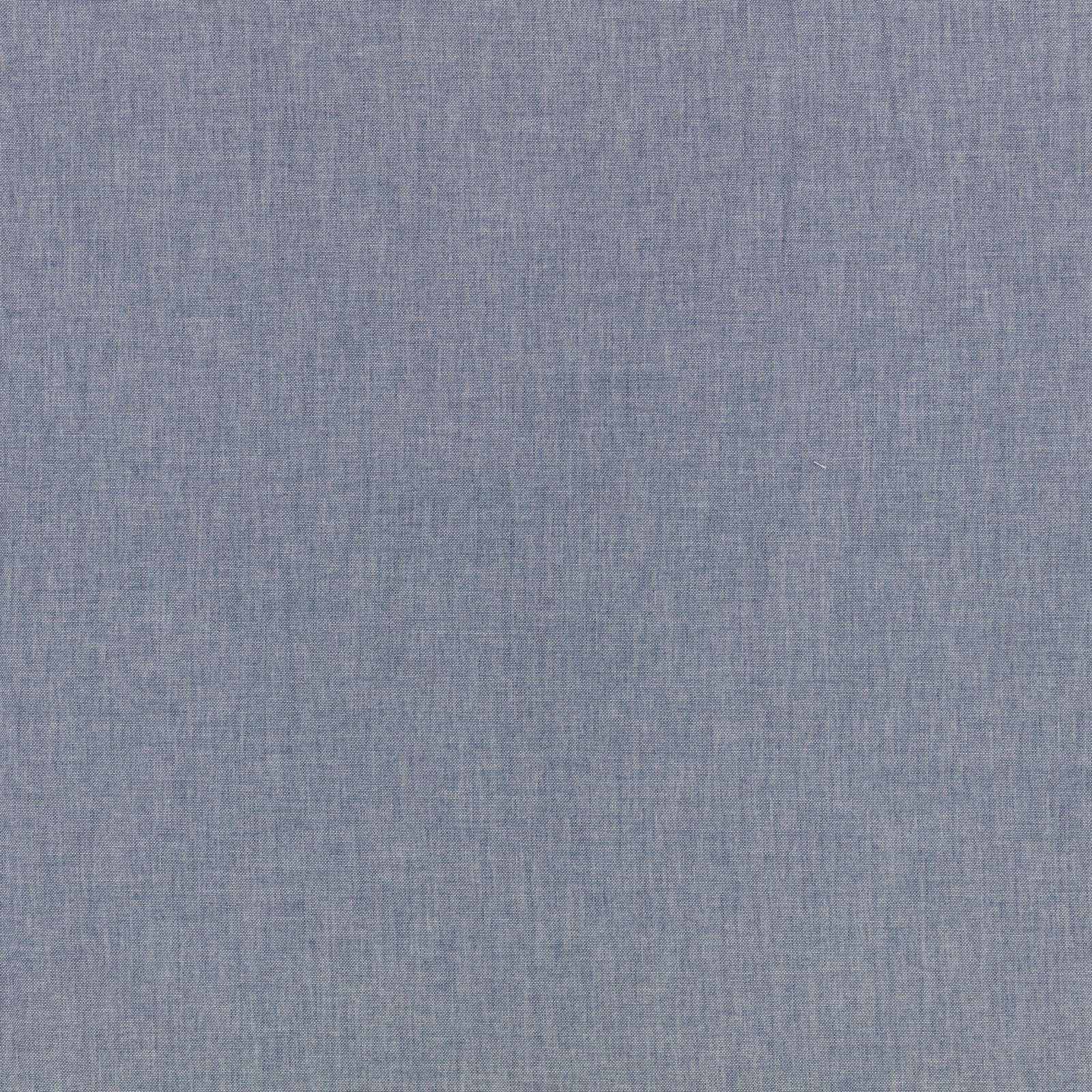 Close view of muted ocean-blue sheer weave with fine vertical striations