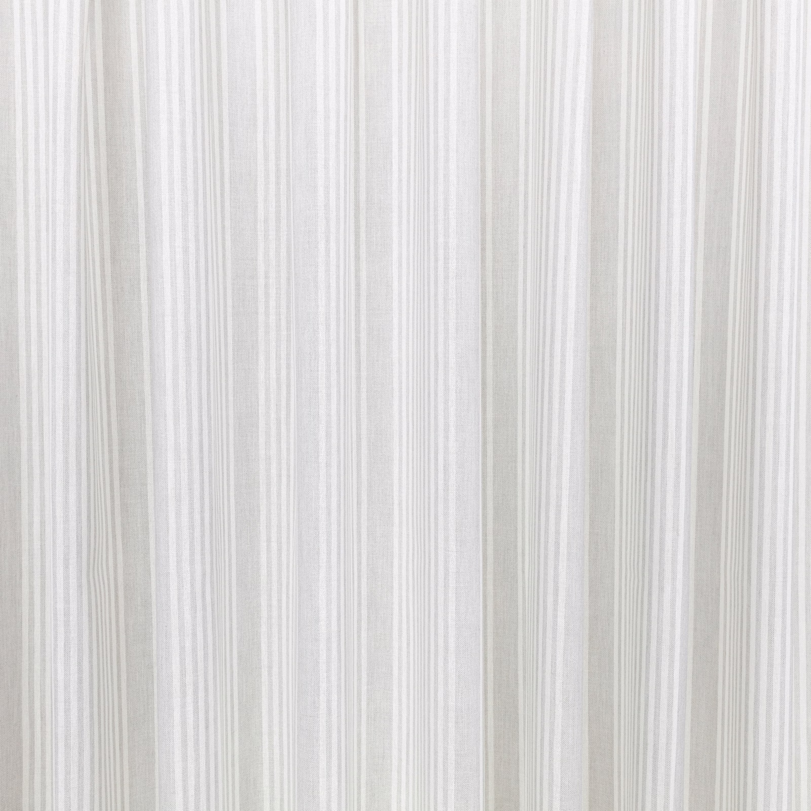 Pale silver-grey sheer with fine irregular vertical white stripes